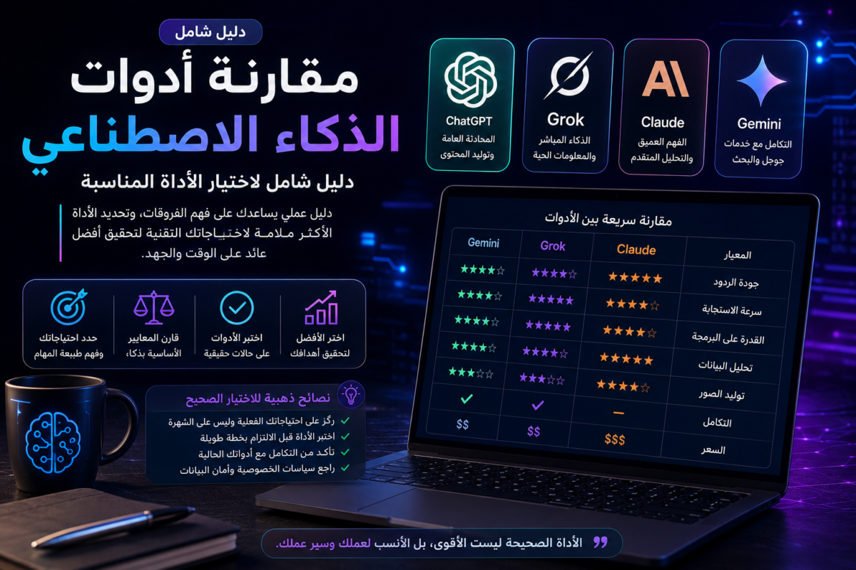 أفضل أدوات الذكاء الاصطناعي